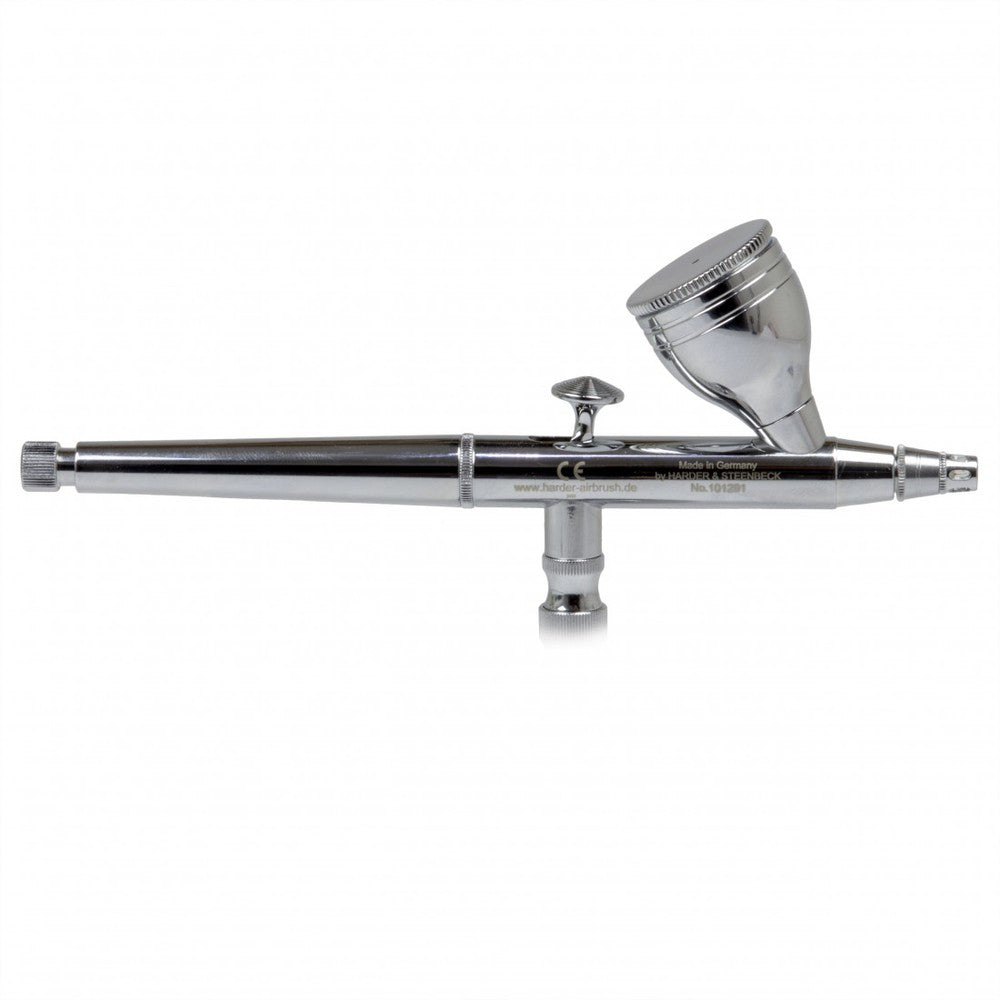 H&S Airbrushes - HANSA 381 - chrome nozzle set 0.3mm - cup/lid 5ml - colour adjustment