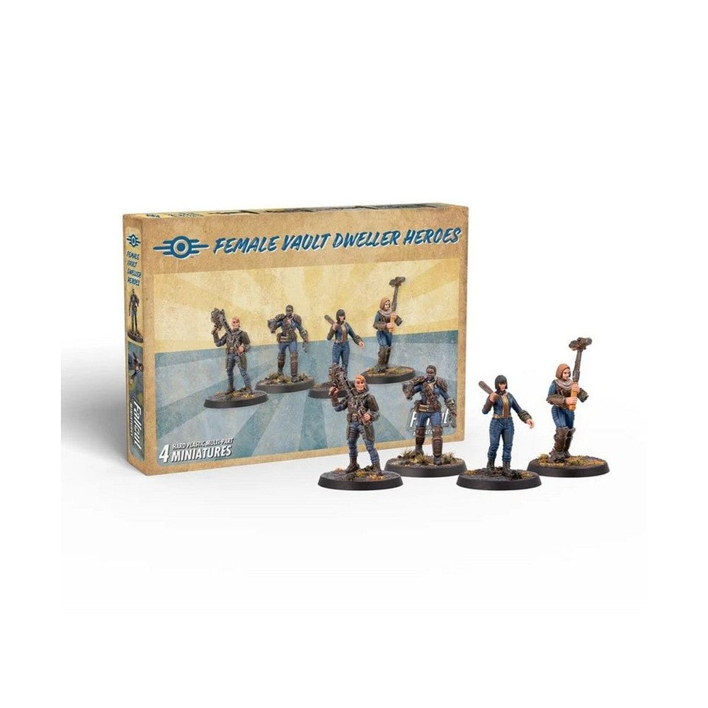 Fallout: Miniatures - Female Hero Vault Dwellers (Plastic)