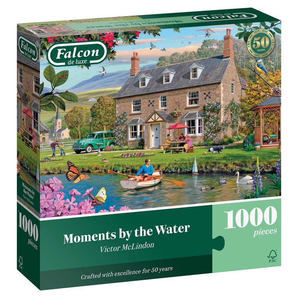 Puzzle - Jumbo - Falcon - Moments by the Water (1000 pieces)