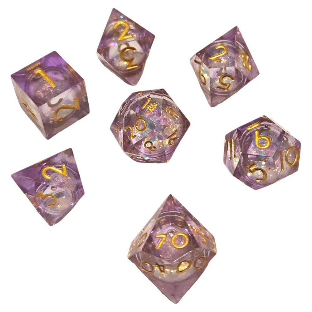 Chronicle - Pink Nebula Liquid Core Dice Set