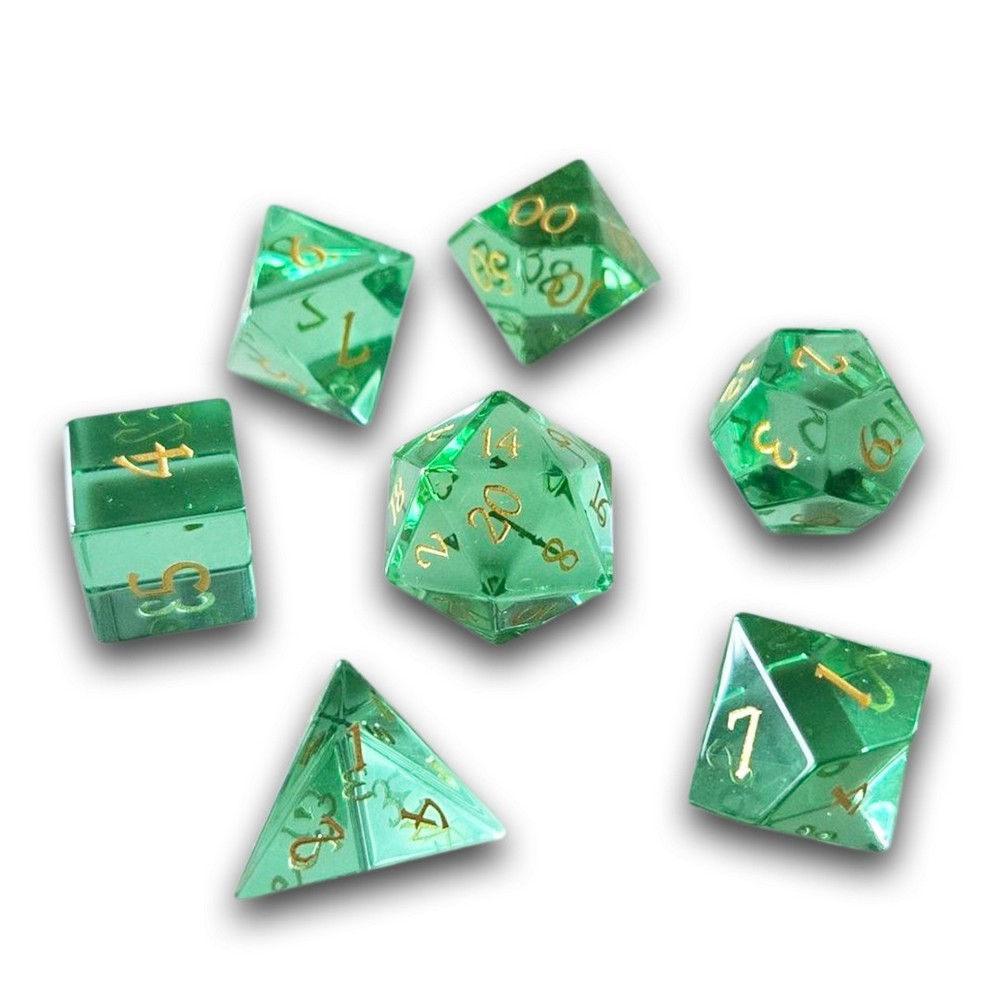 Chronicle - Emerald Crystal Dice Set