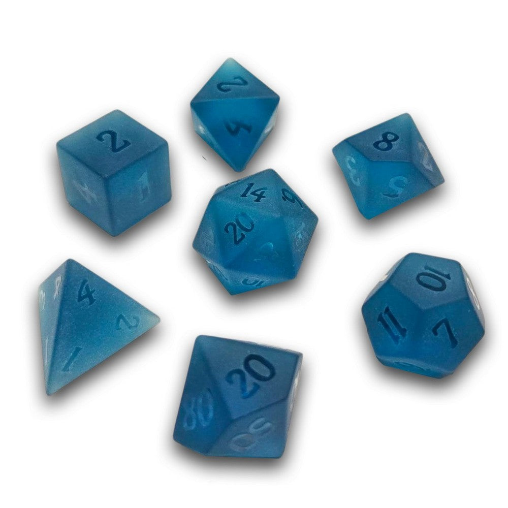 Chronicle - Frosted Azure Crystal Dice Set