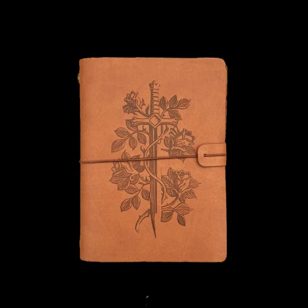 Character Journal (Brown) - Sword and Rose