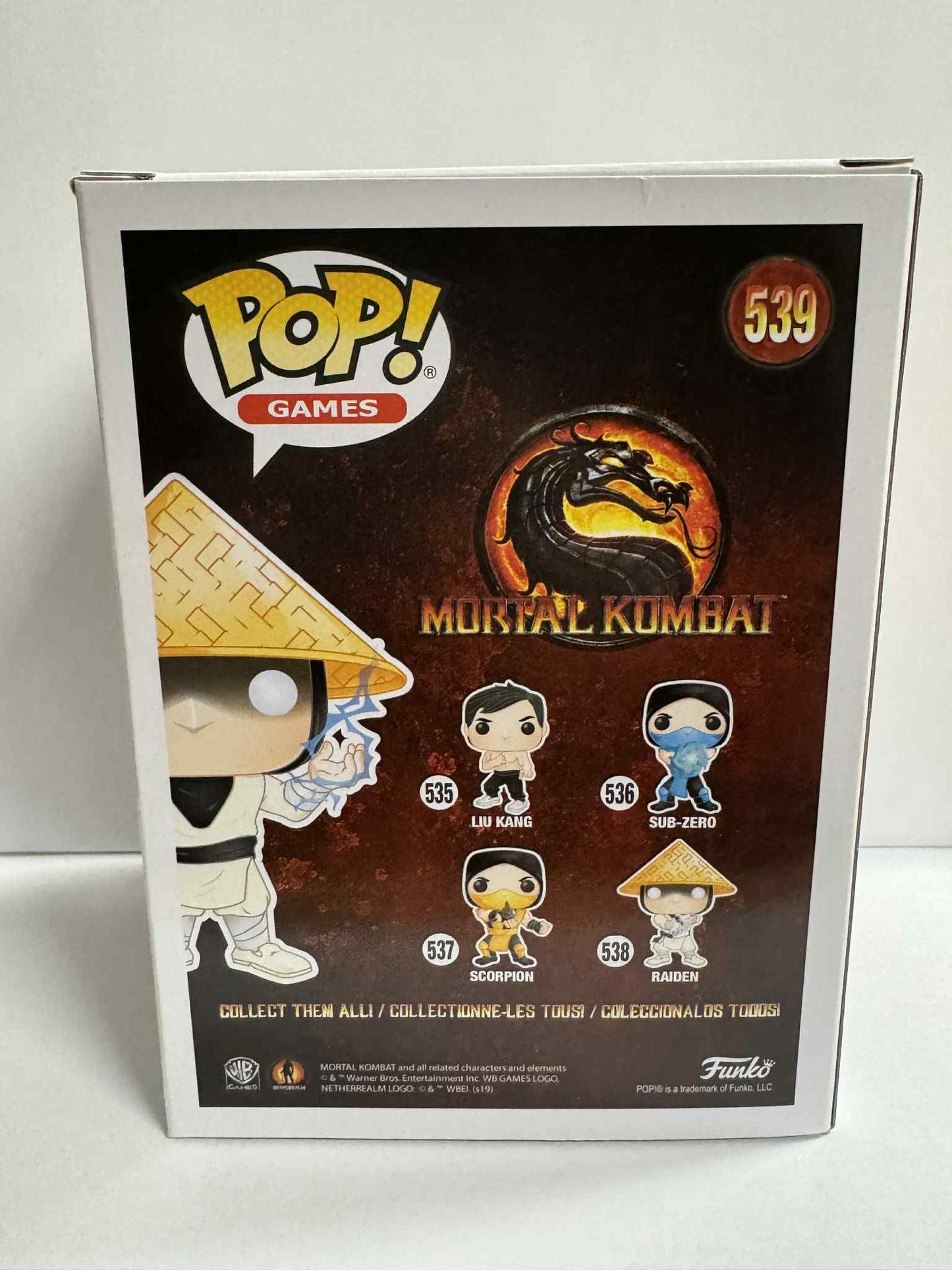 Mortal Kombat - Raiden with Lightning US Exclusive Pop! Vinyl #539