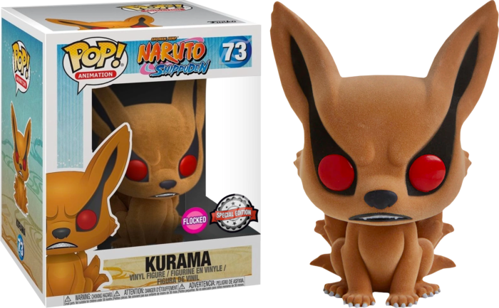 Naruto Shippuden - Kurama Flocked 6" US Exclusive Pop! Vinyl #73