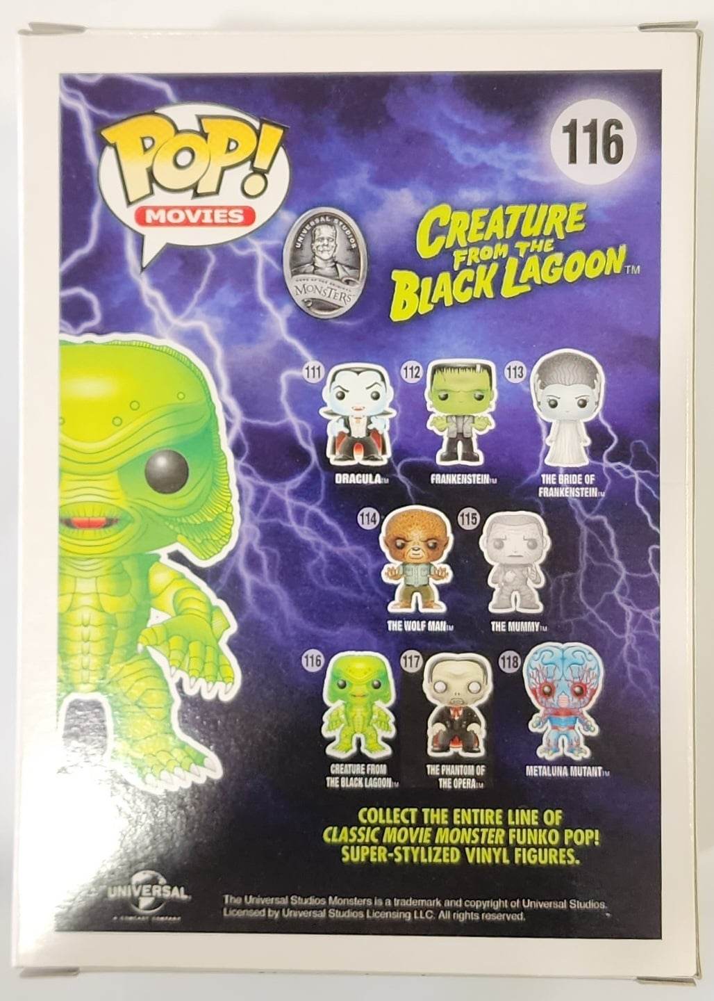 Monsters - Creature From The Black Lagoon (Glow) Pop! Vinyl #116