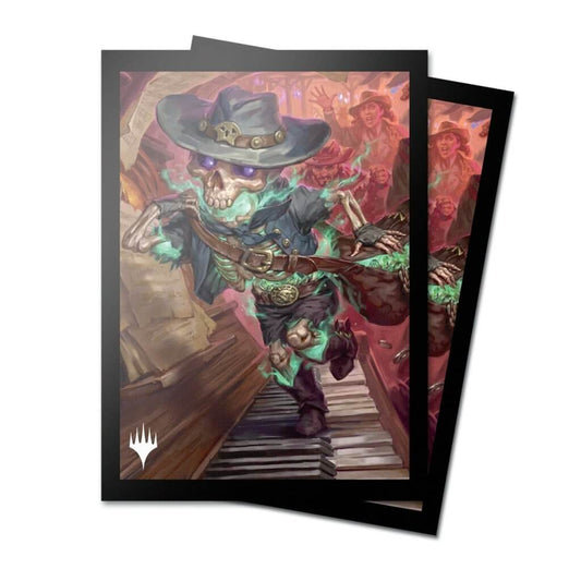 ULTRA PRO Magic: The Gathering - Outlaws of Thunder Junction 100ct Deck Protector Sleeves Key Art 1