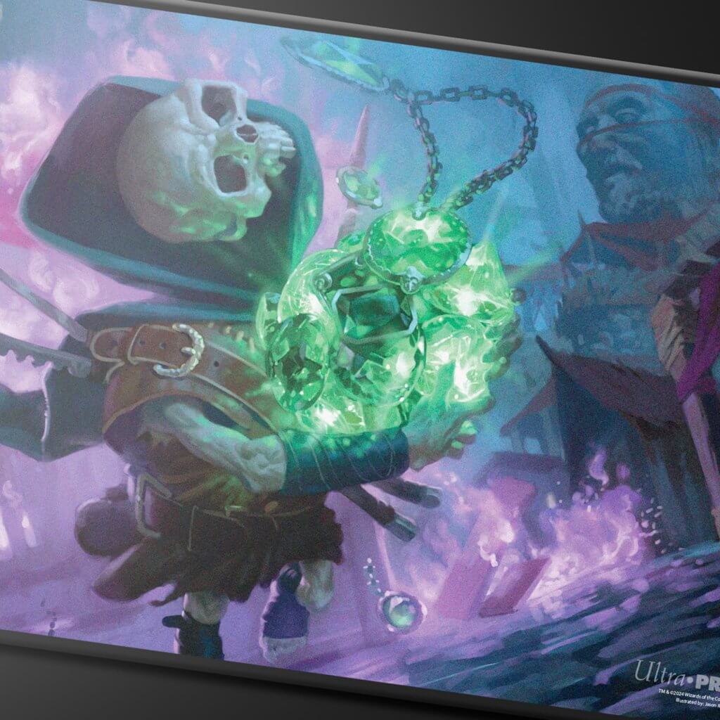 ULTRA PRO Magic: The Gathering - Commander Series Tinybones-Fan Vote Black Stitched Edge Playmat