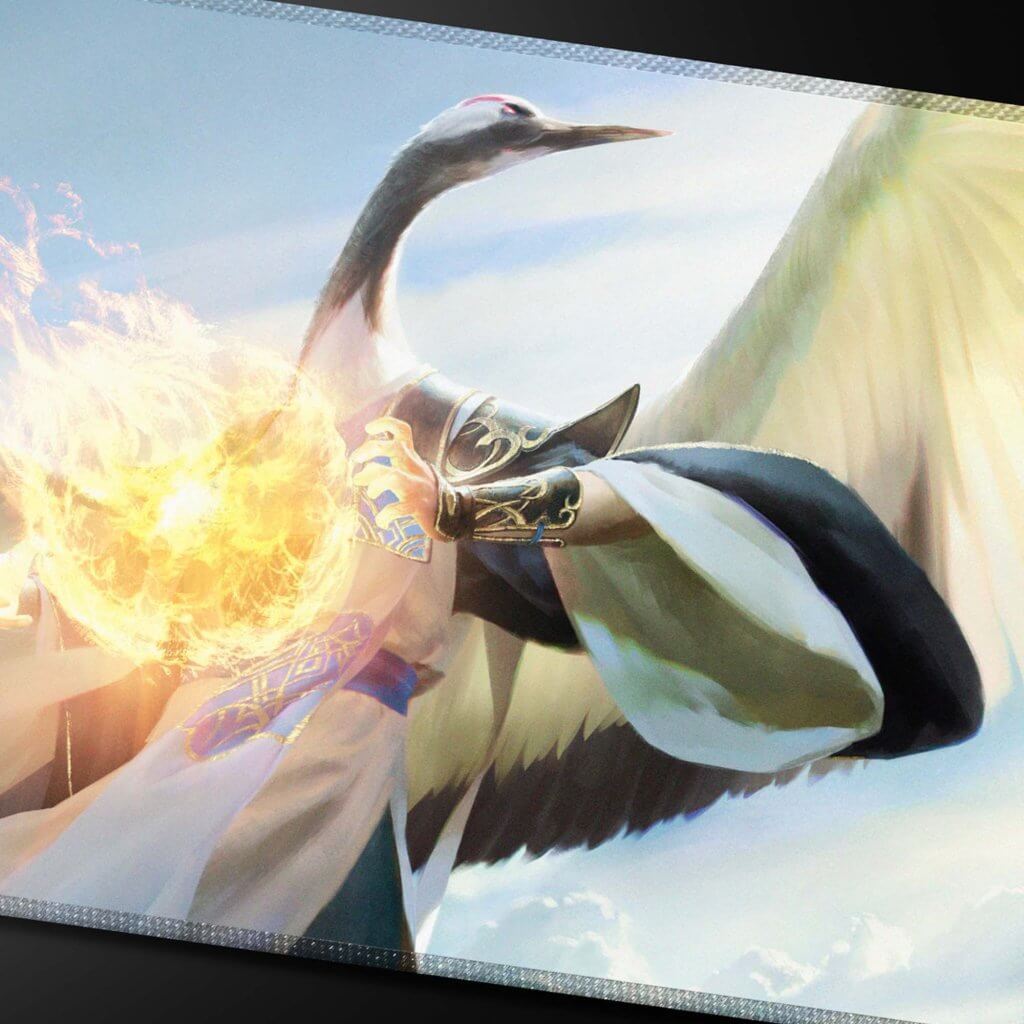 ULTRA PRO Magic: The Gathering: Commander Series 5 Black Stitched Playmat Kykar Wind's Fury