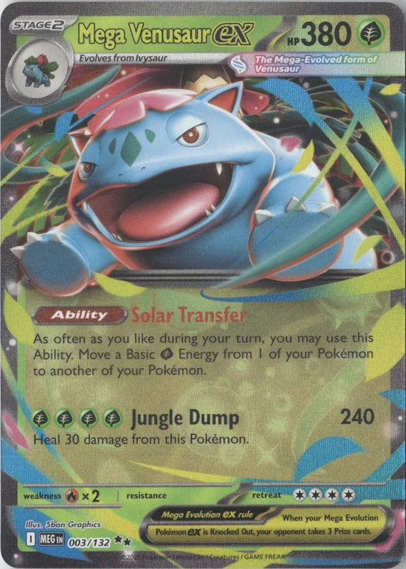 Mega Venusaur ex - 003/132 - ME01: Mega Evolution