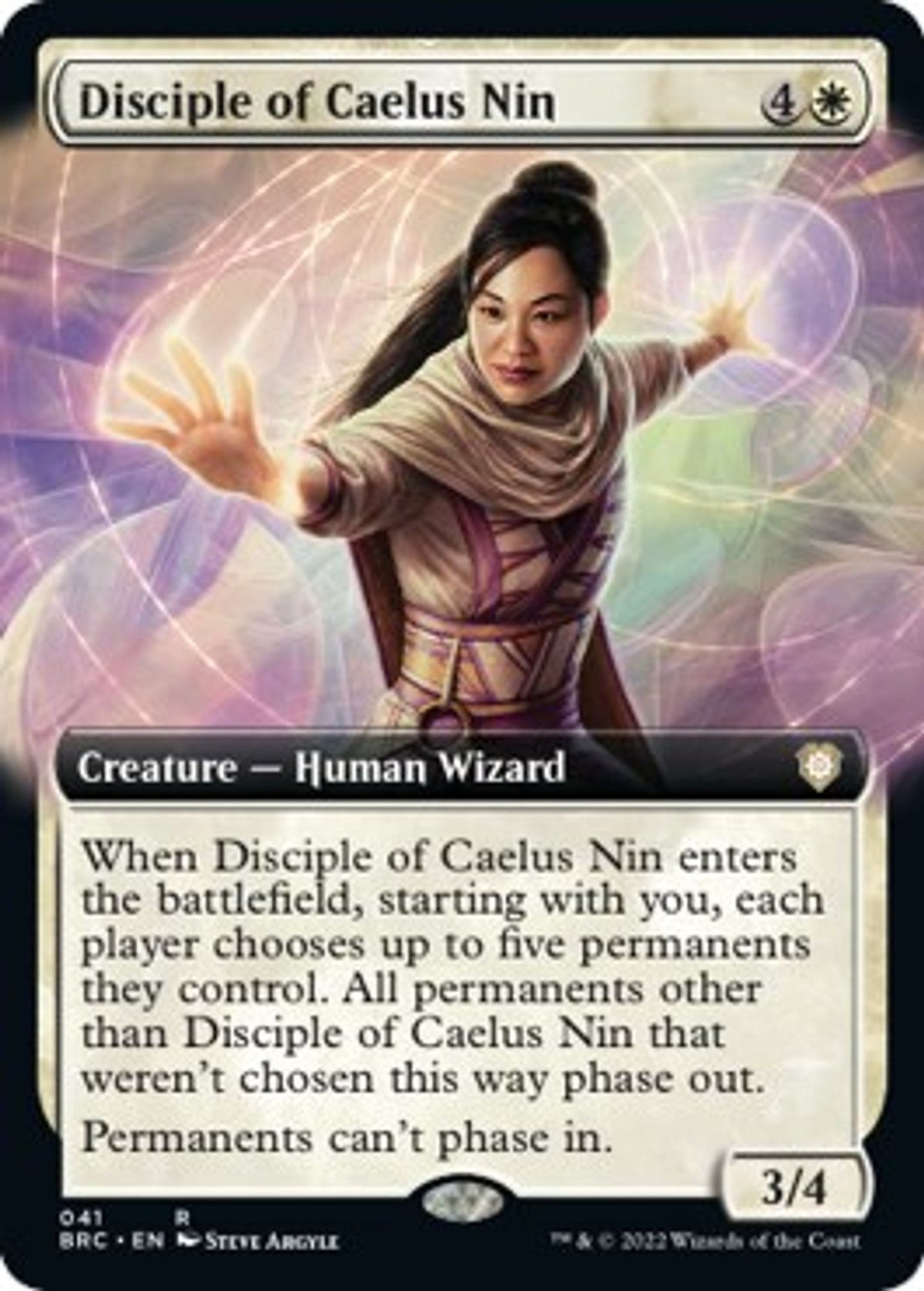 Disciple of Caelus Nin (Extended Art) - Commander: The Brothers' War