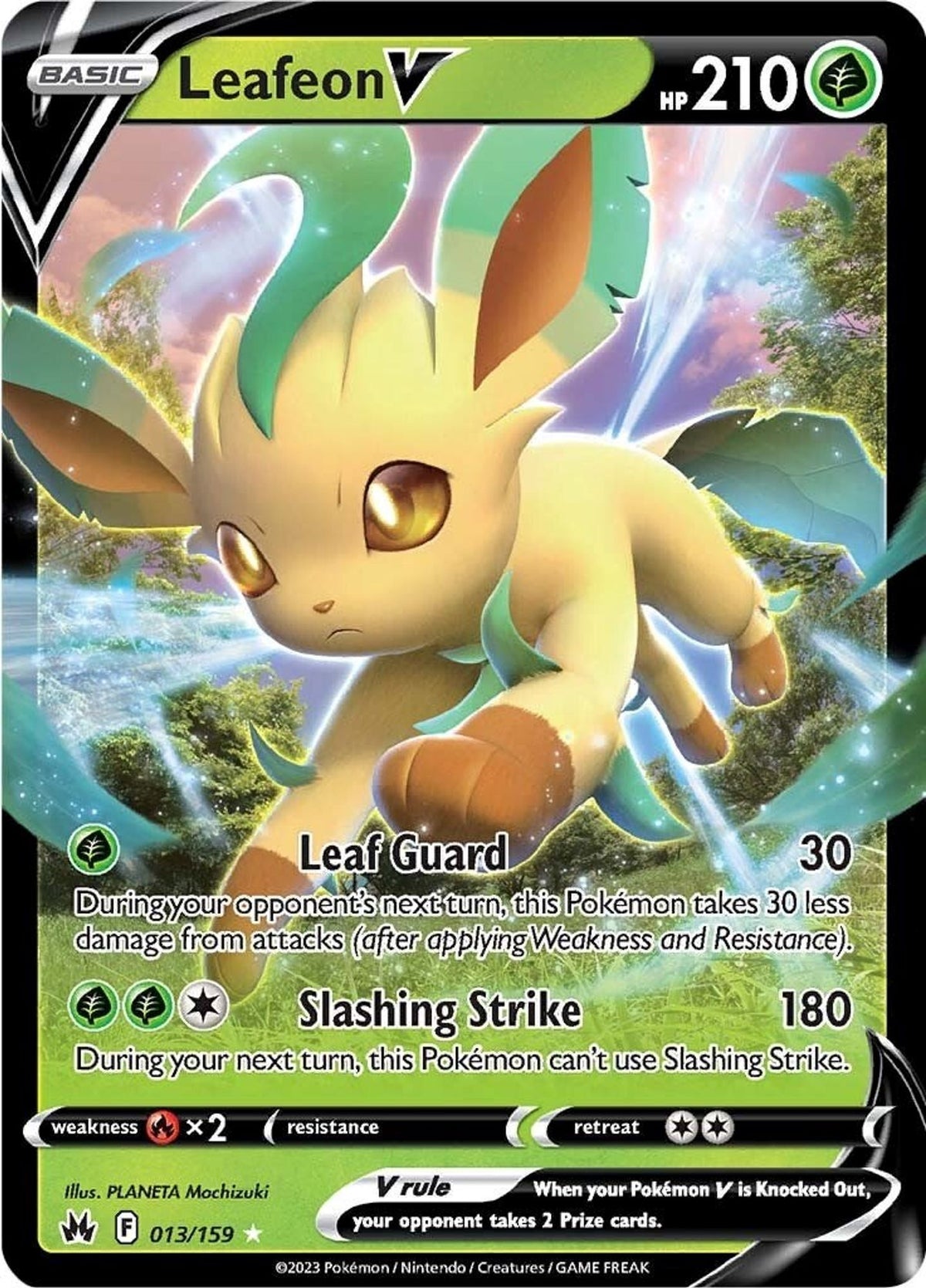 Leafeon V - SWSH: Crown Zenith