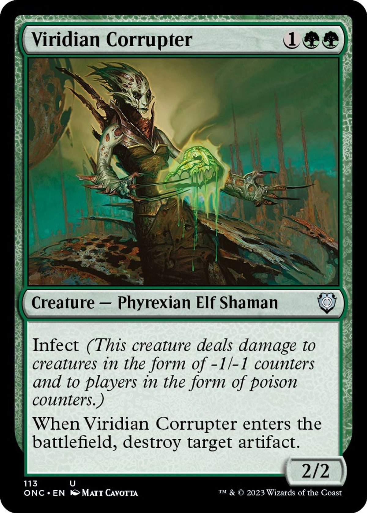 Viridian Corrupter - Commander: Phyrexia: All Will Be One