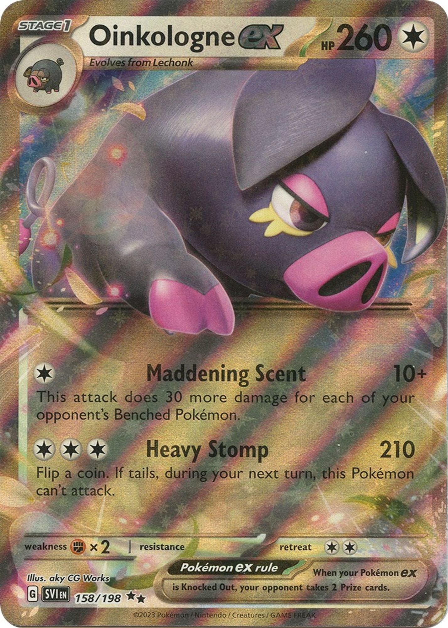 Oinkologne ex - 158/198 - SV01: Scarlet & Violet Base Set