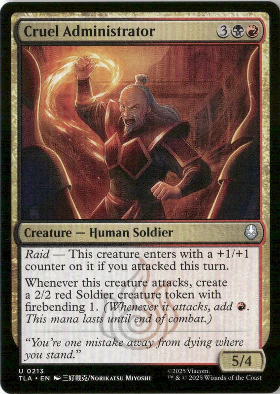 Cruel Administrator - Avatar: The Last Airbender