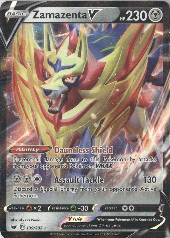 Zamazenta V - SWSH01: Sword & Shield Base Set