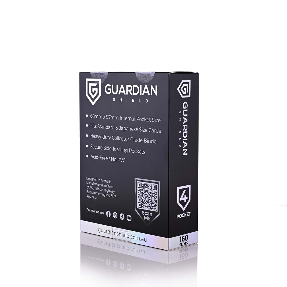 GUARDIAN SHIELD 4 Pocket Binder Black