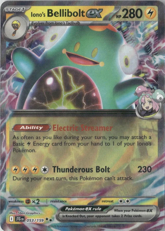 Iono's Bellibolt ex - 053/159 - SV09: Journey Together