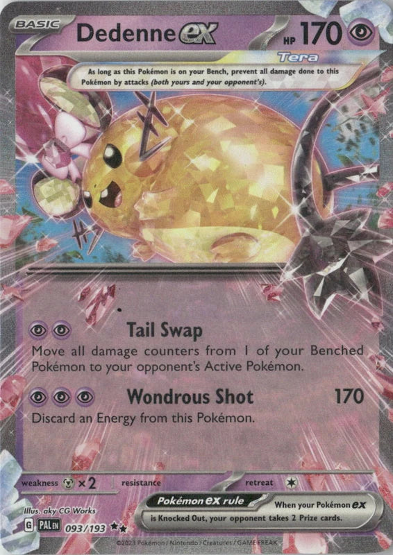 Dedenne ex - 093/193 - SV02: Paldea Evolved