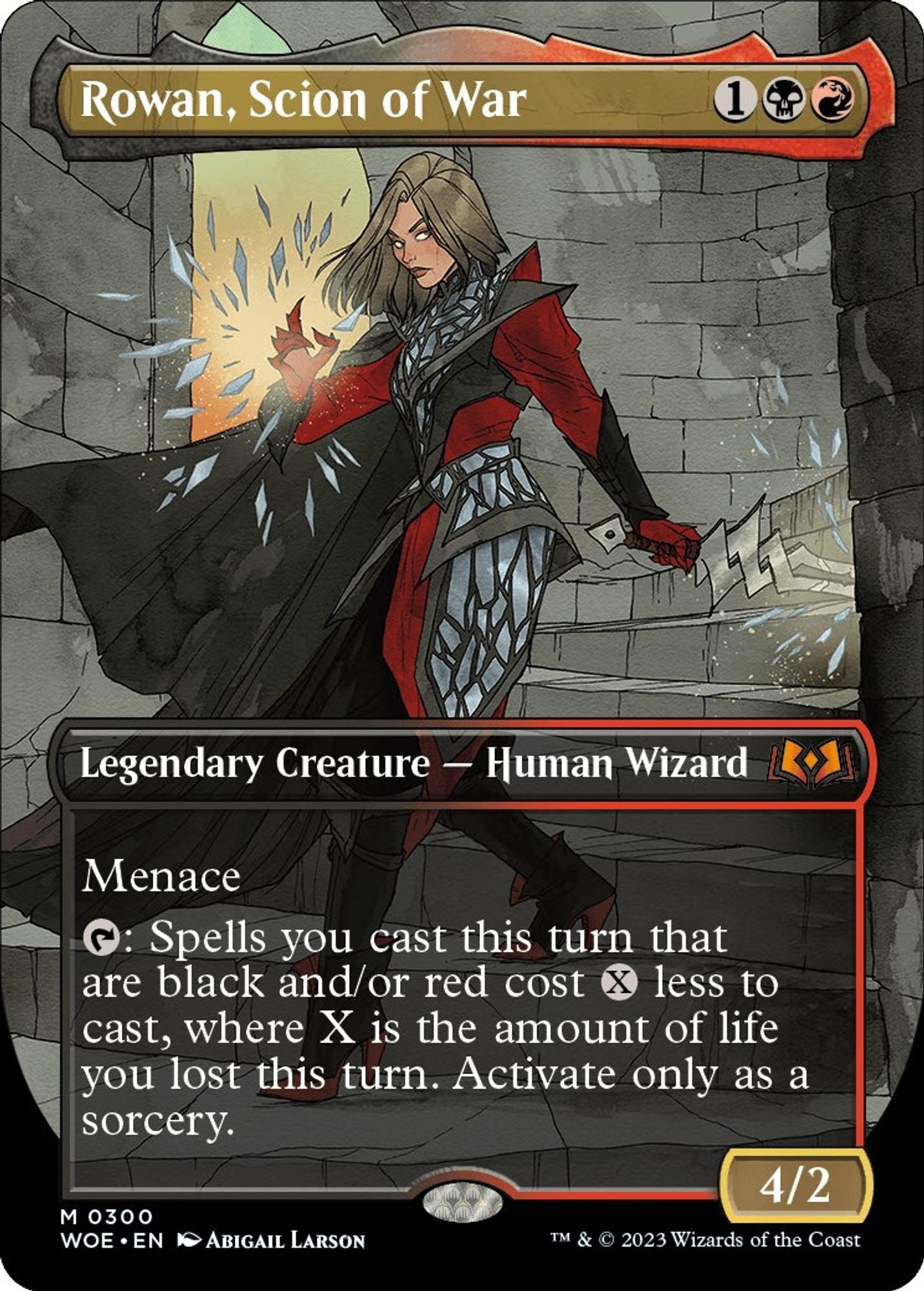 Rowan, Scion of War (Borderless) - Wilds of Eldraine