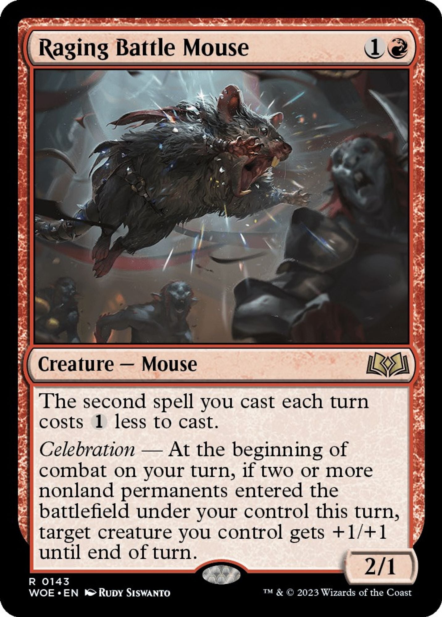 Raging Battle Mouse - Wilds of Eldraine