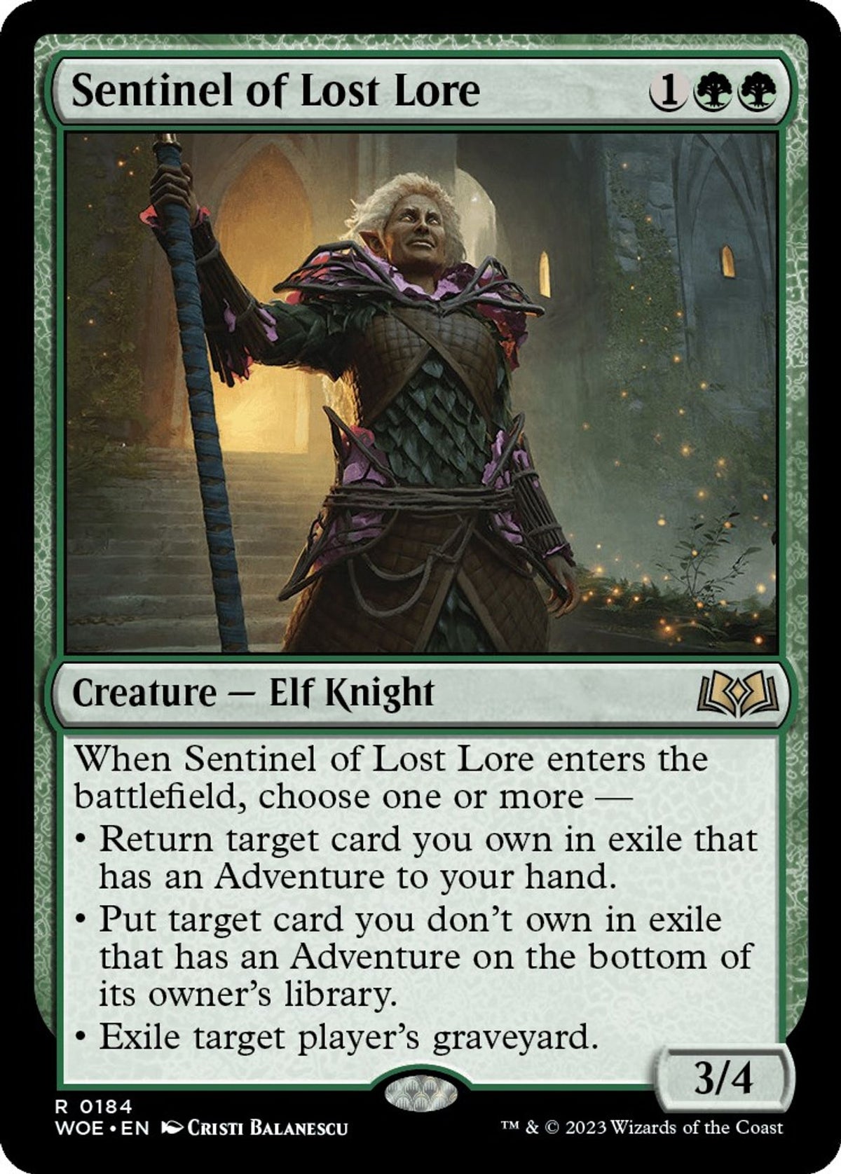 Sentinel of Lost Lore - Wilds of Eldraine