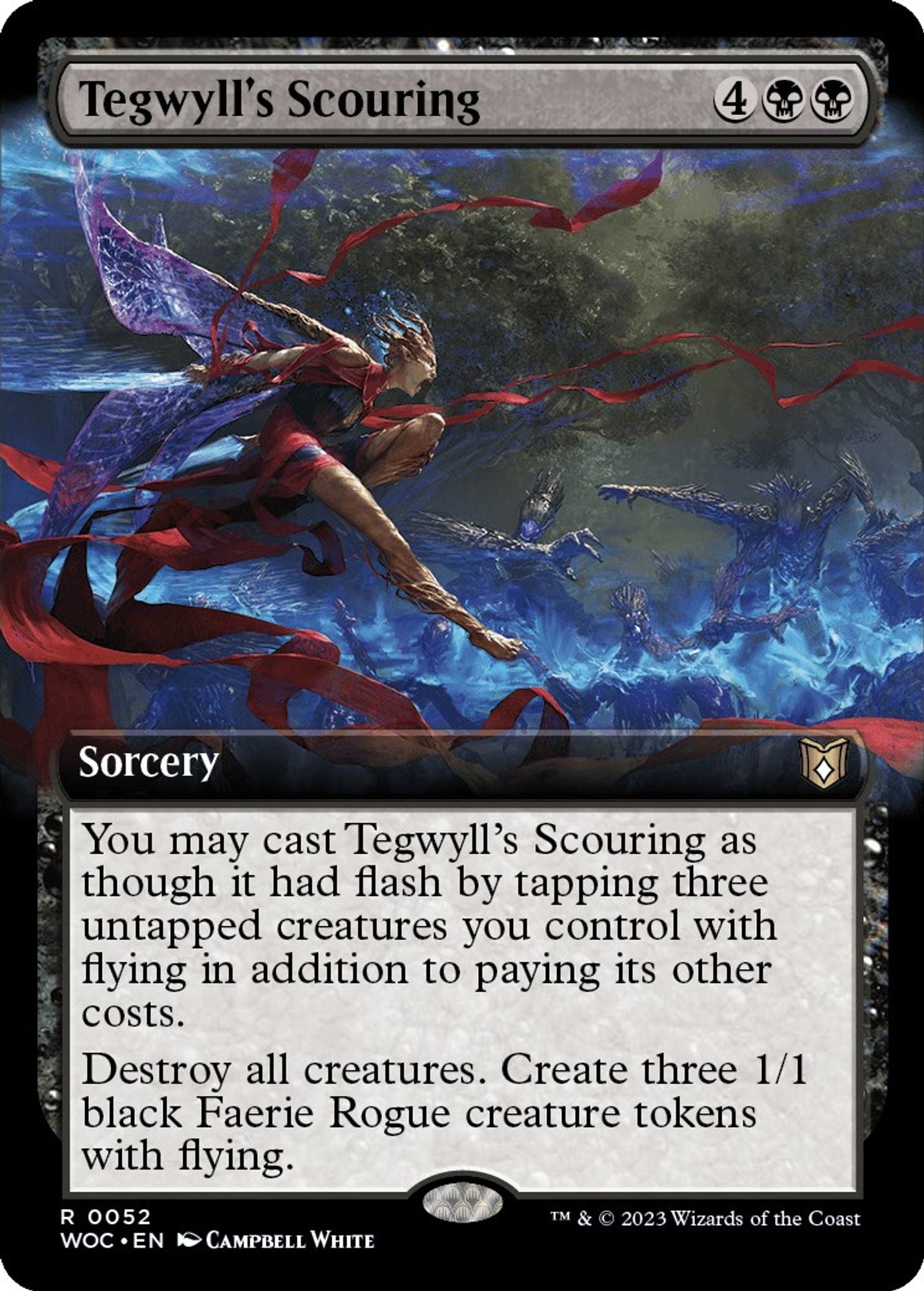 Tegwyll's Scouring (Extended Art) - Commander: Wilds of Eldraine