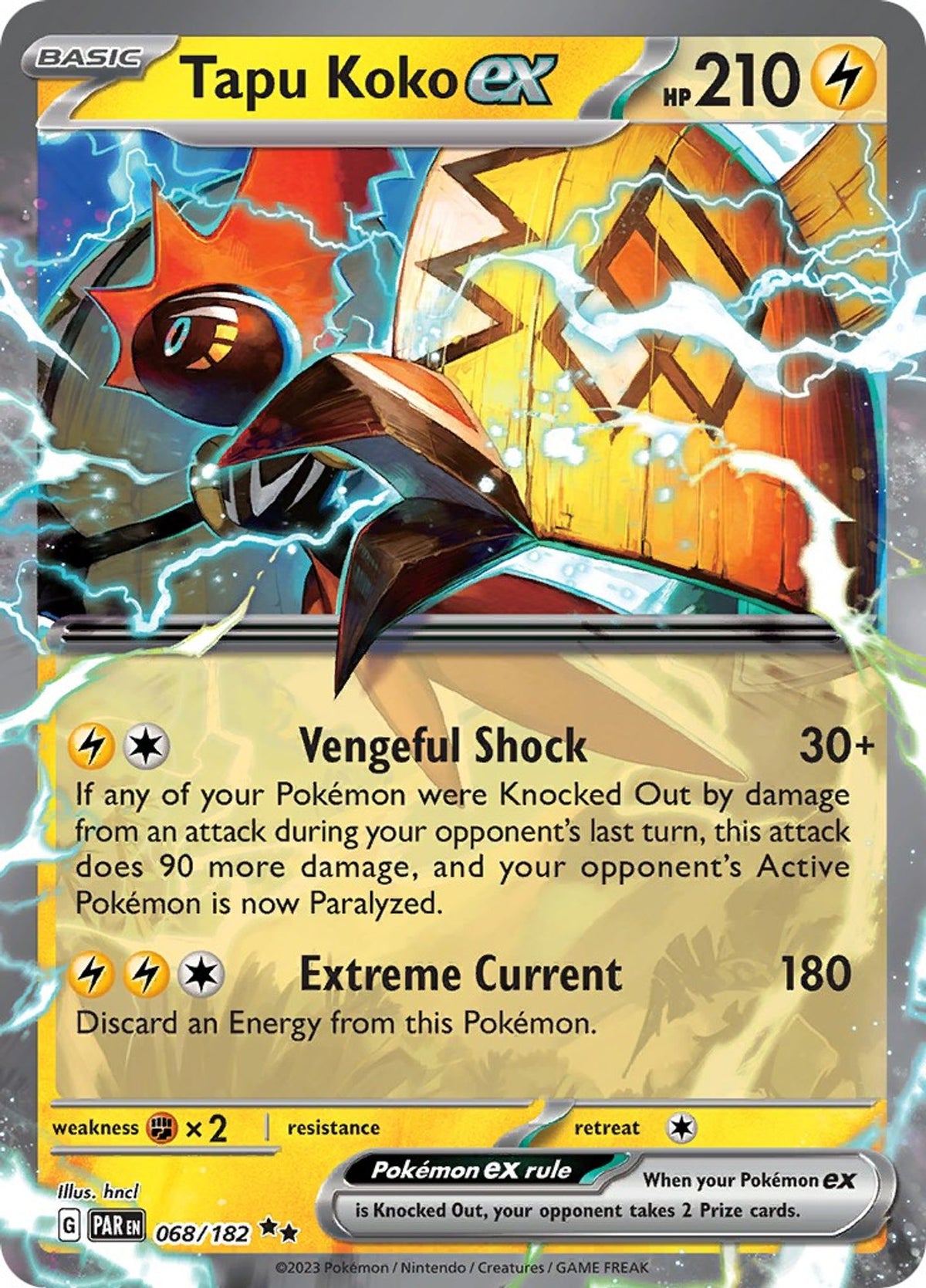 Tapu Koko ex - 068/182 - SV04: Paradox Rift