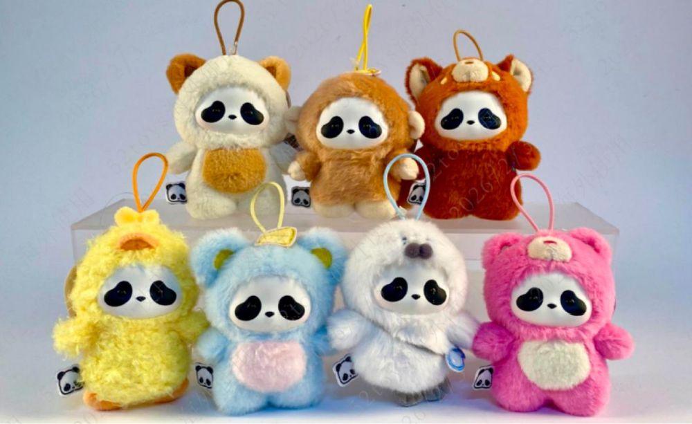 Panda Roll - The Zoo In Hands Plush Keychain Blind Box (Display of 6)