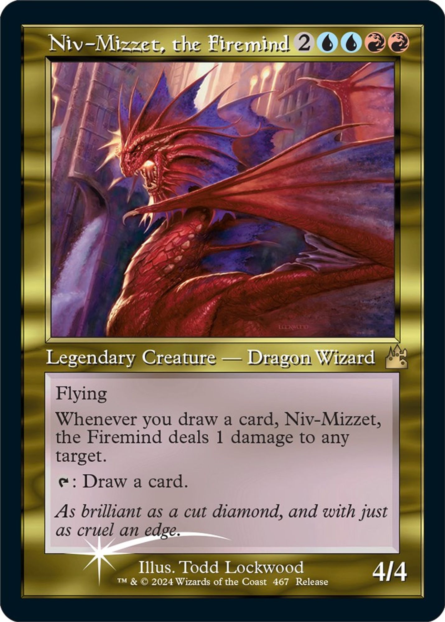Niv-Mizzet, the Firemind (Retro Frame)