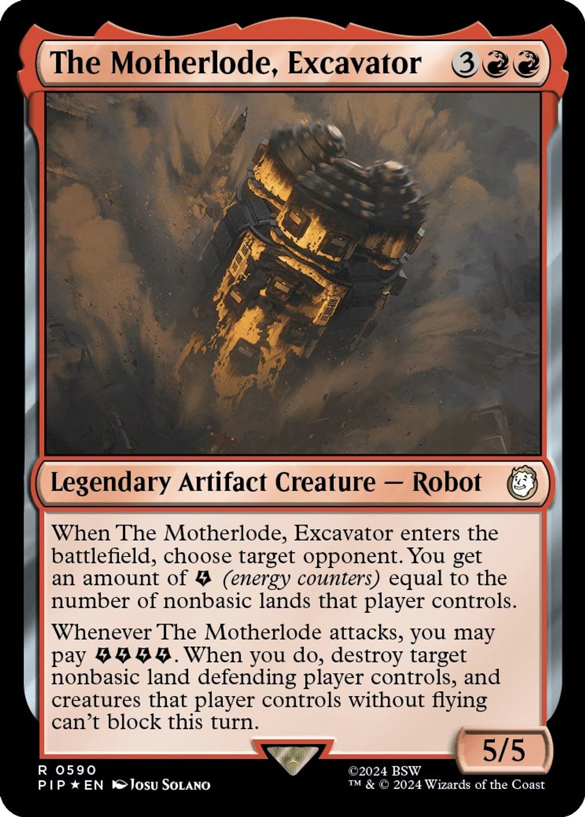 The Motherlode, Excavator (Surge Foil) - Universes Beyond: Fallout