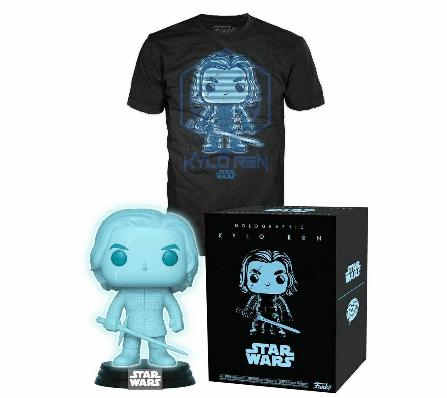 Star Wars - Holographic Kylo Ren Pop! Vinyl Figure & T-Shirt Box Set