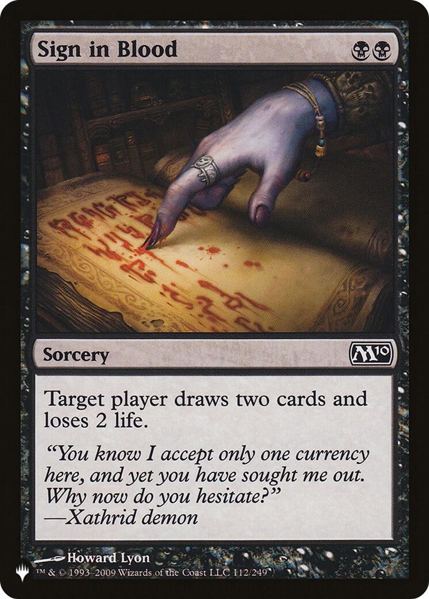 Sign in Blood (M10)
