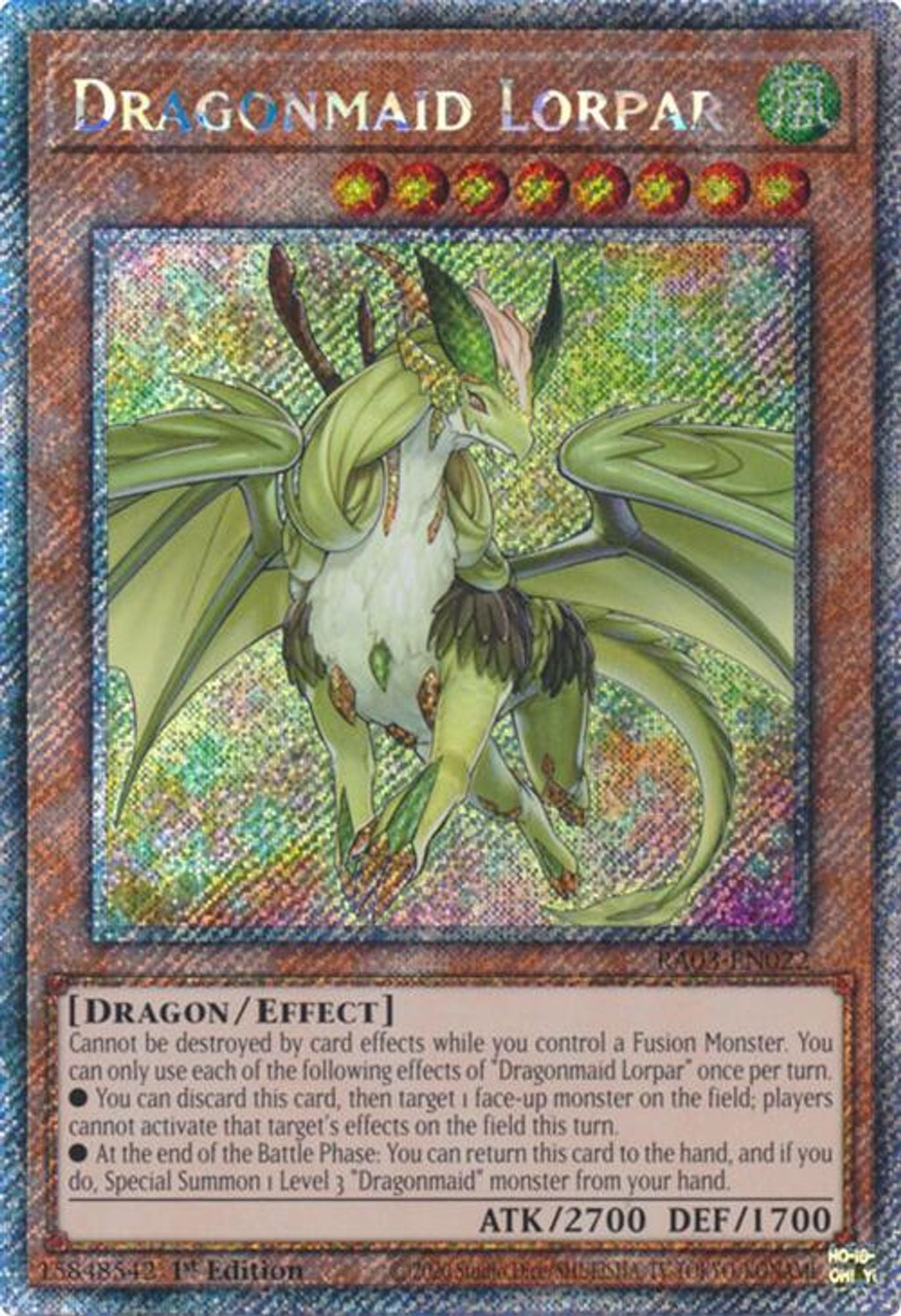 Dragonmaid Lorpar (Platinum Secret Rare)