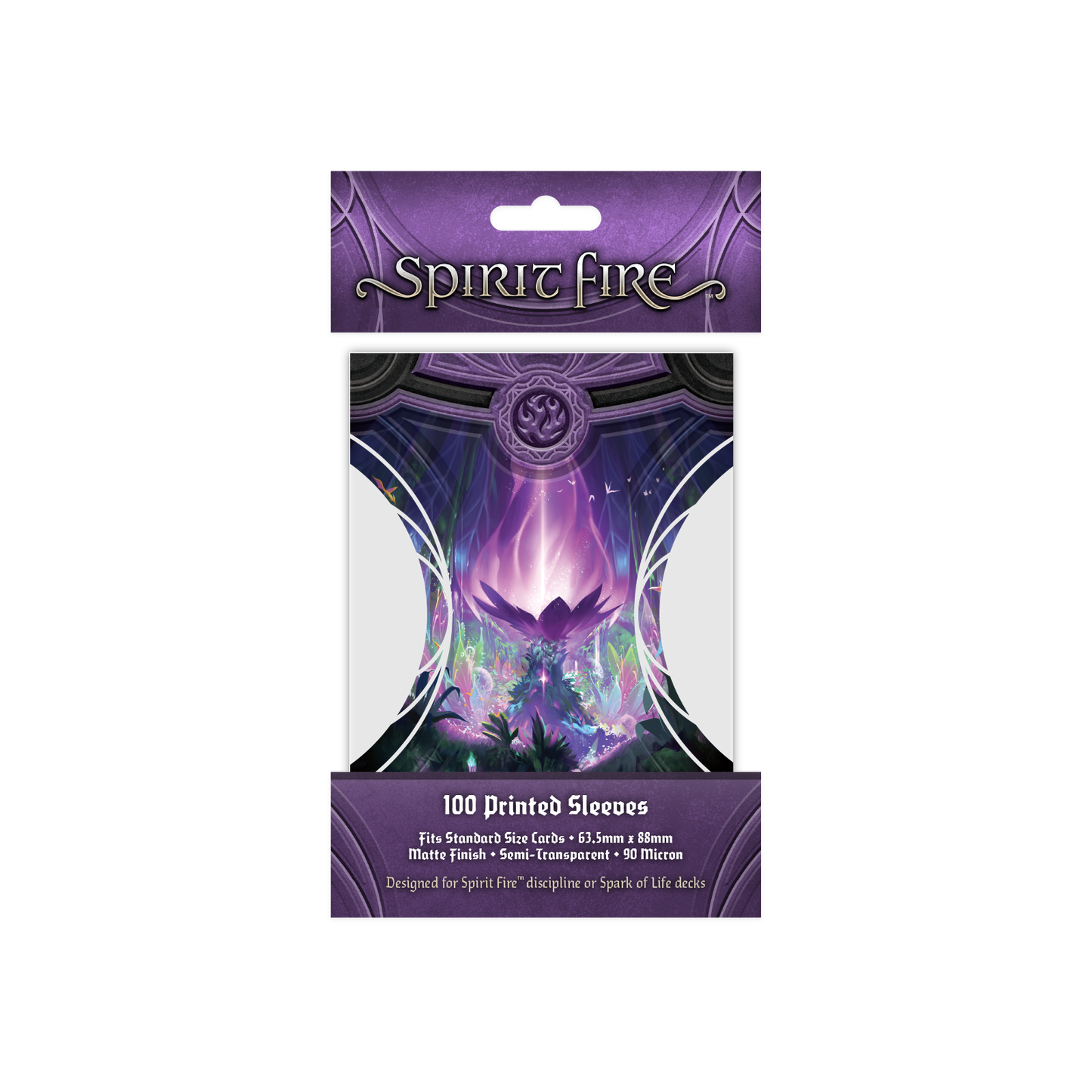 Spirit Fire Semi-Transparent Printed Sleeves Spirit Bloom (Purple)