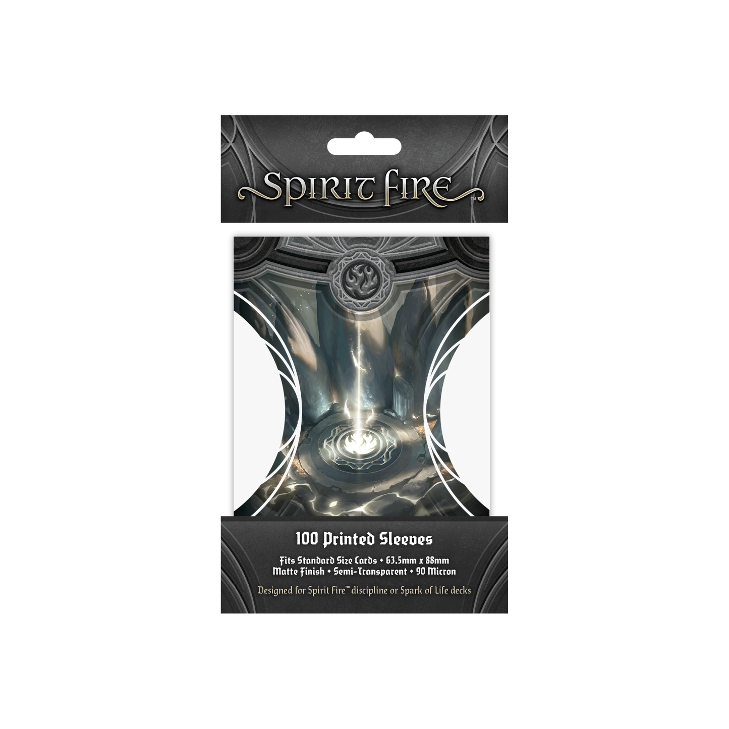 Spirit Fire Semi-Transparent Printed Sleeves Way Flame (Black)