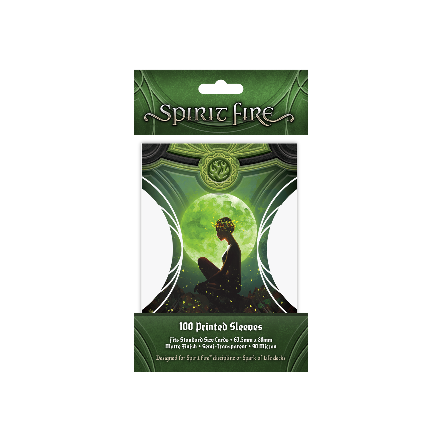 Spirit Fire Semi-Transparent Printed Sleeves Be At Peace (Green)