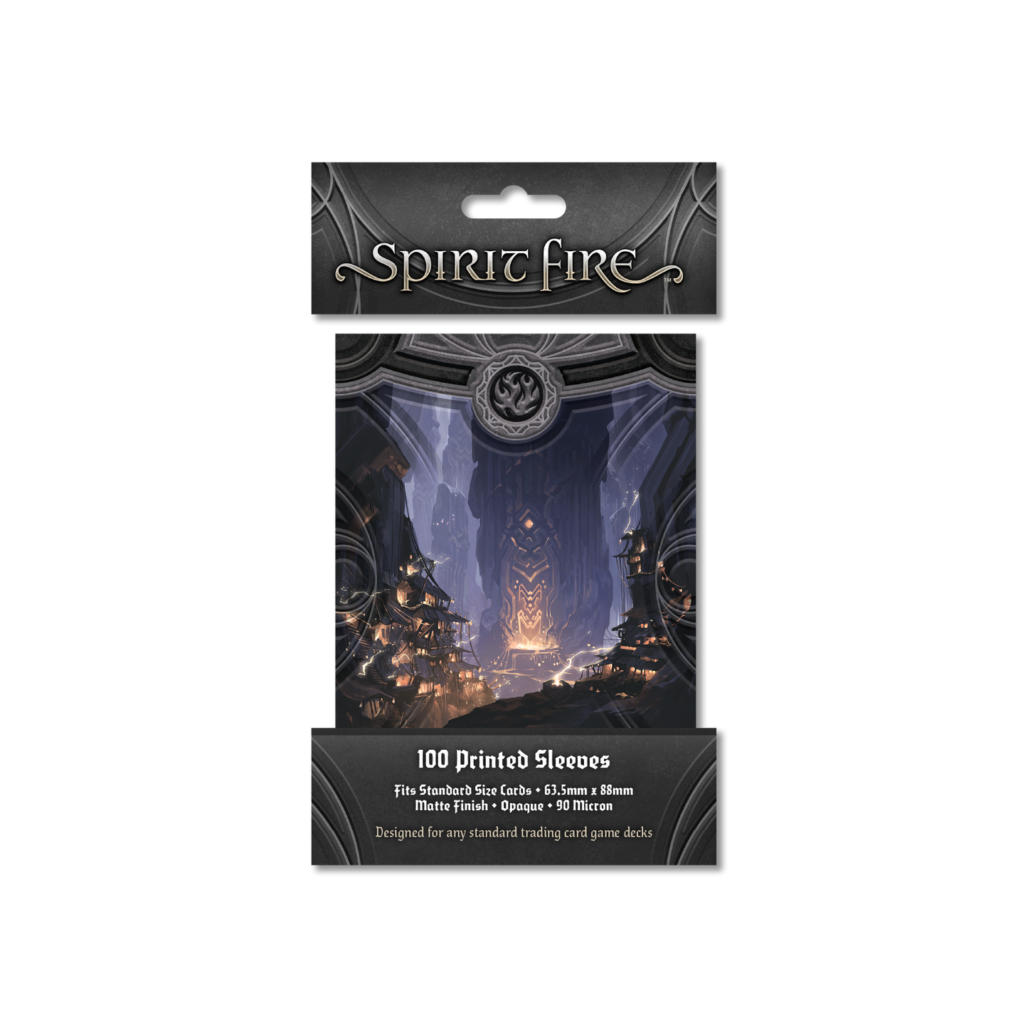 Spirit Fire Opaque Printed Sleeves Secret Chamber (Black)