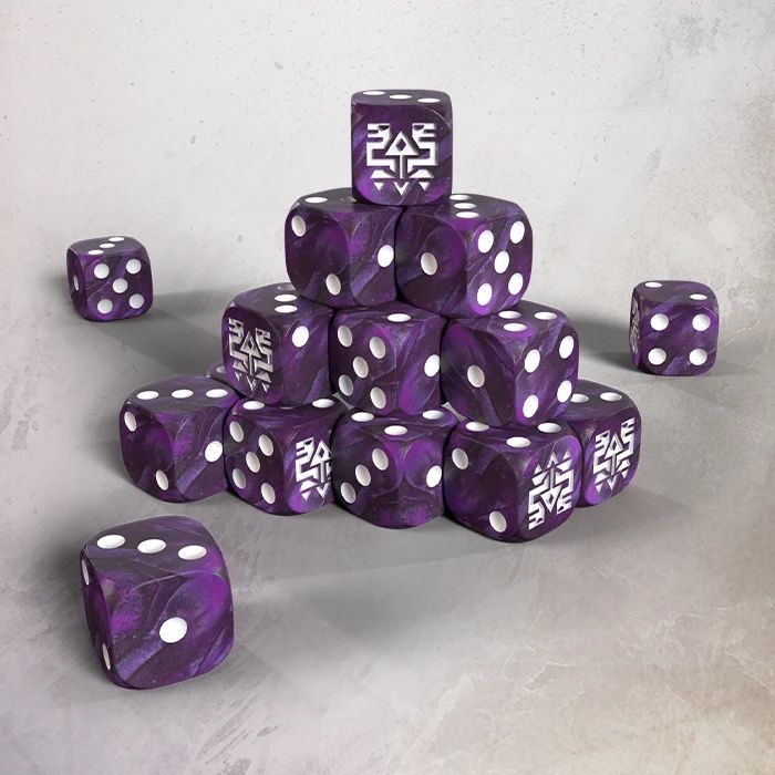 One page Rules - Grimdark Future - Saurian Starhost - Dice Set (20)