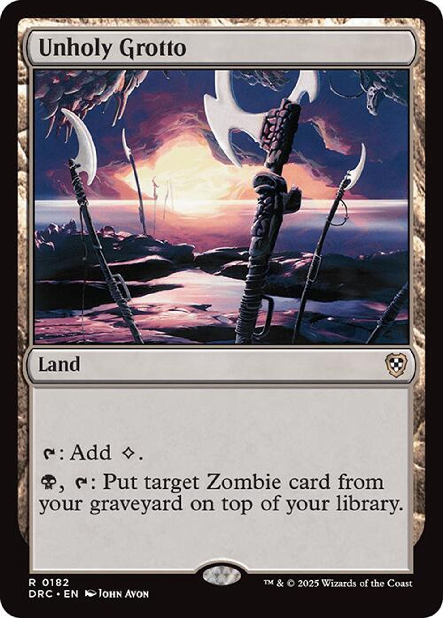 Unholy Grotto - Commander: Aetherdrift