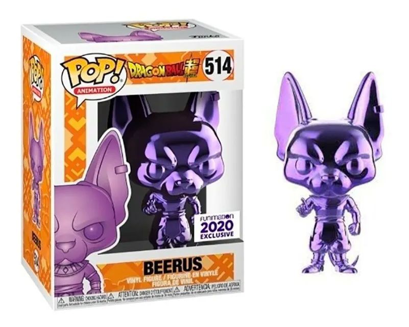 Dragonball Super - Beerus (Purple Chrome) 2020 Funimation Exclusive Pop Vinyl #514