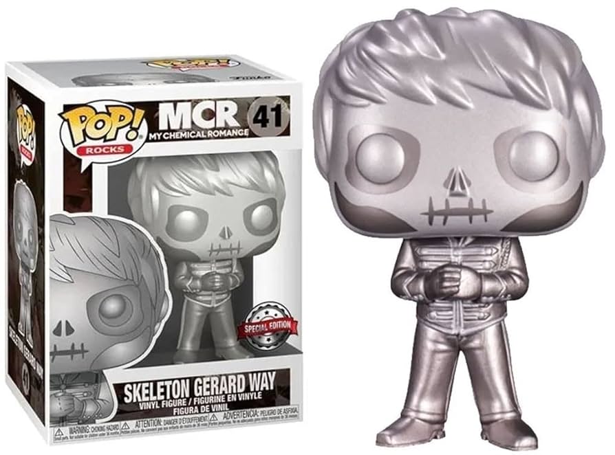 My Chemical Romance - Skeleton Gerard Way Platinum Metallic US Exclusive Pop! Vinyl #41