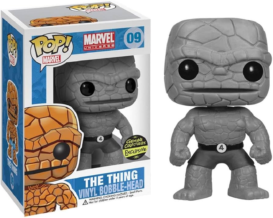 Marvel - The Thing Black and White Gemini Collectables Exclusive Pop Vinyl #09