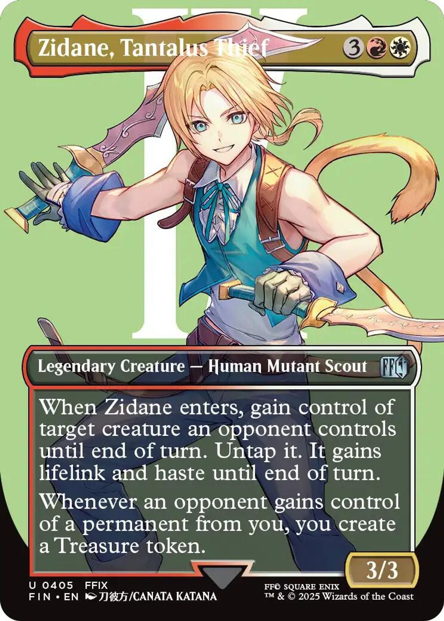 Zidane, Tantalus Thief (Borderless)