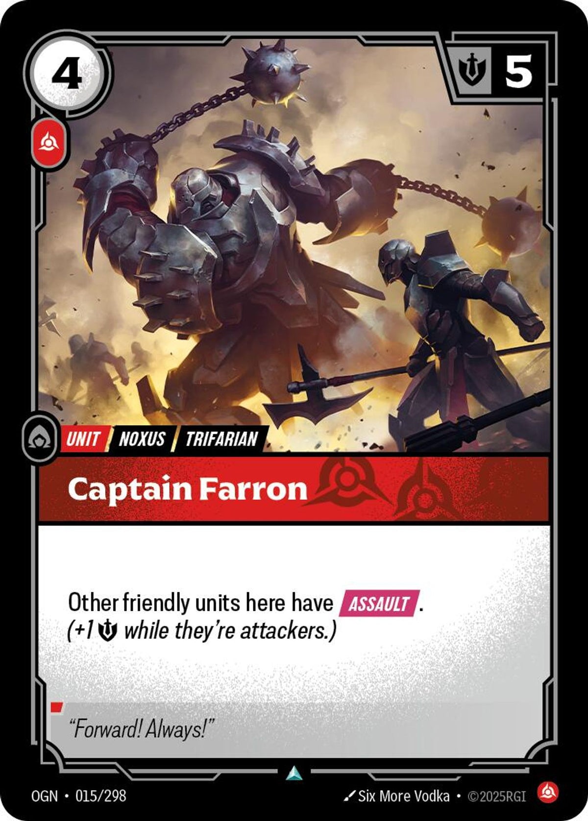 Captain Farron - Origins