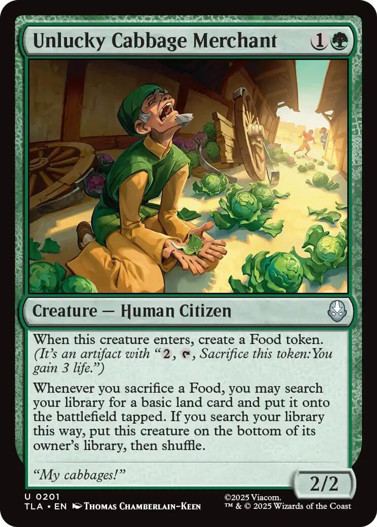 Unlucky Cabbage Merchant - Avatar: The Last Airbender