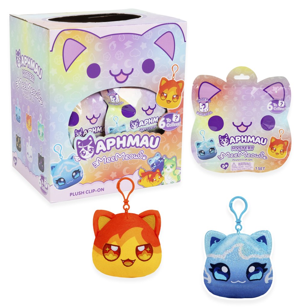 Aphmau Mystery MeeMeow Catface Plush Clip-Ons - Series 4