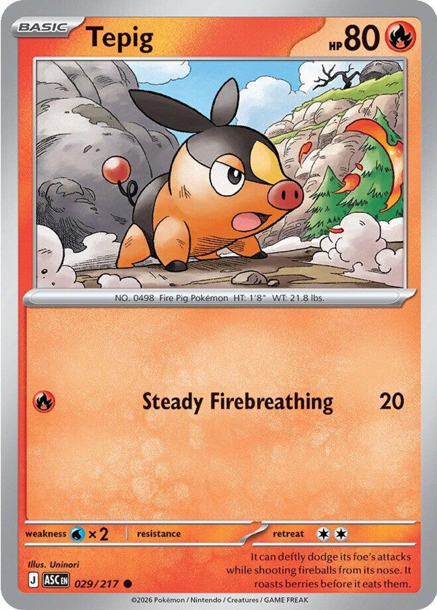 Tepig - ME: Ascended Heroes