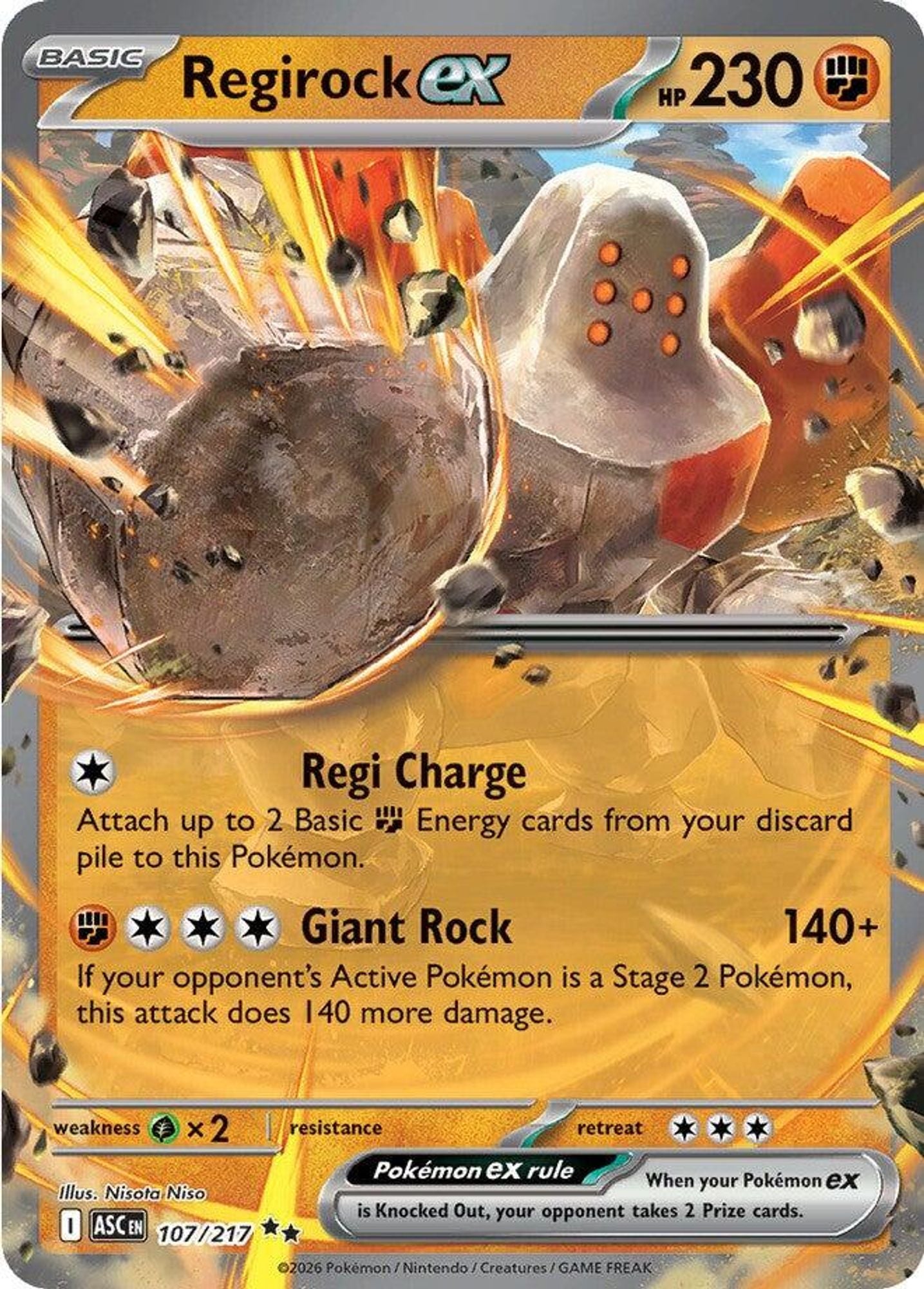 Regirock ex - ME: Ascended Heroes
