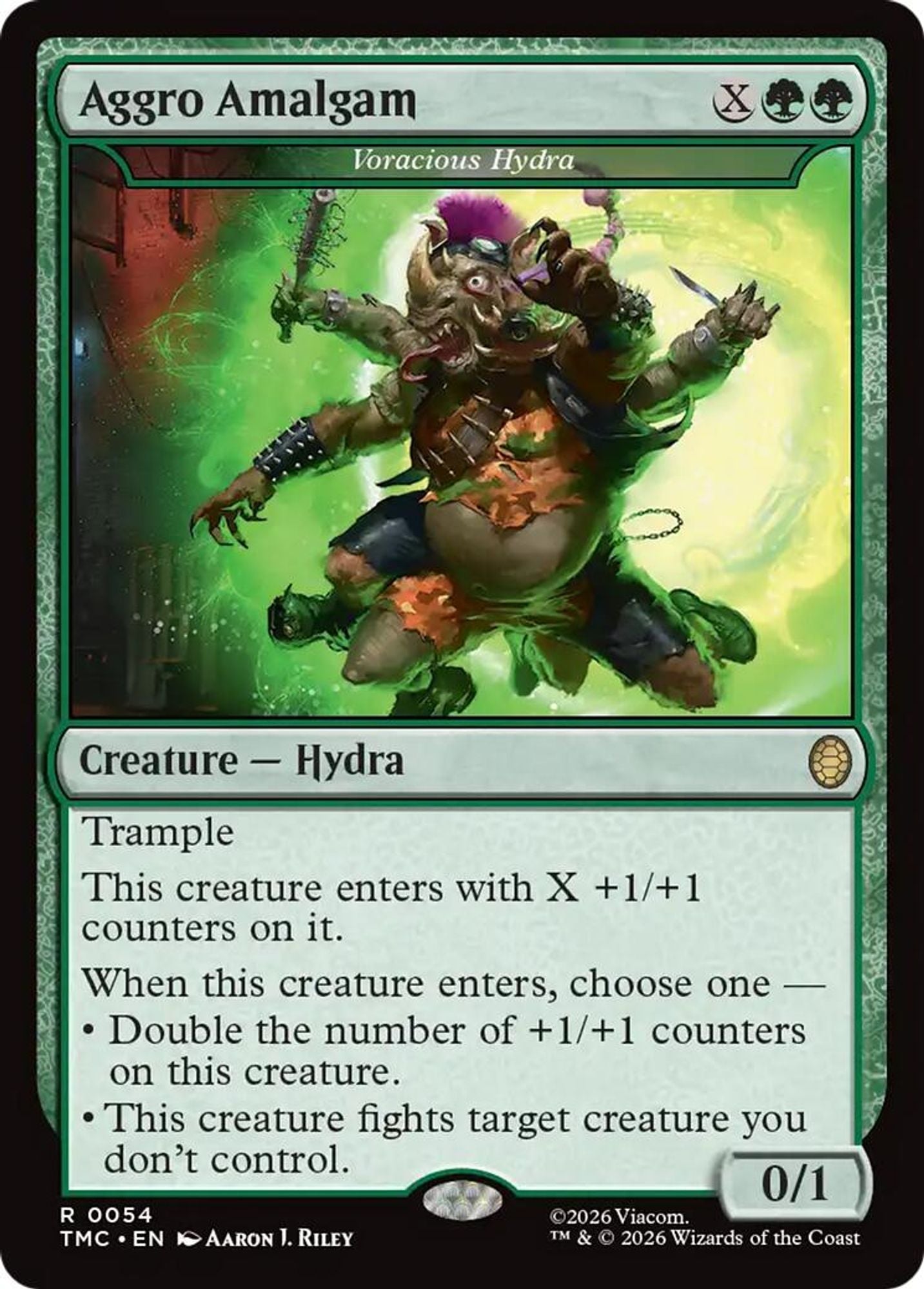 Aggro Amalgam - Voracious Hydra - Commander: Teenage Mutant Ninja Turtles
